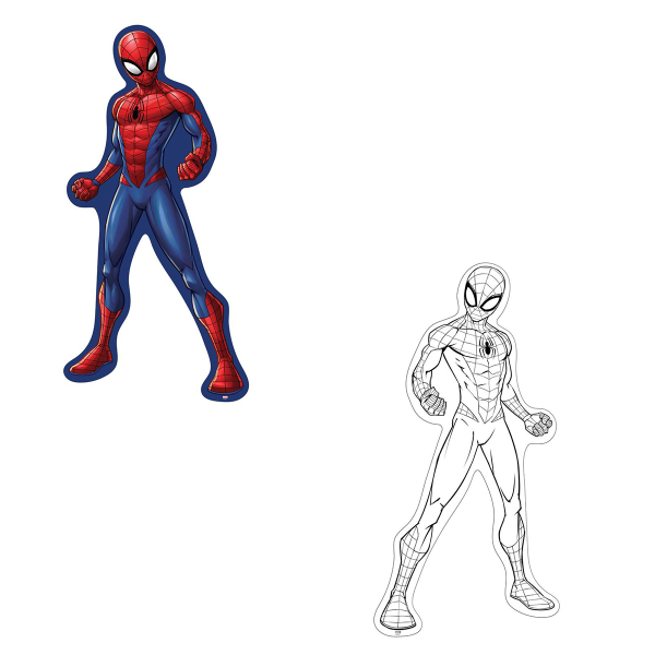 Παζλ Χρωματισμού Με 52 Κομμάτια 2 Όψεων Luna Toys Spiderman