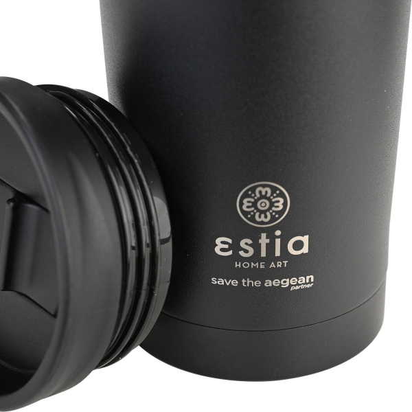 Ποτήρι Θερμός 450ml Estia Save The Aegean Travel Mug Midnight Black 01-20316