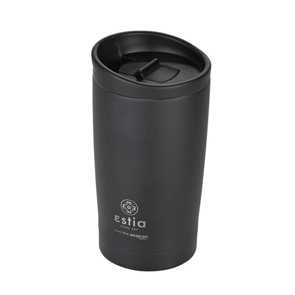 Ποτήρι Θερμός 350ml Estia Save The Aegean Travel Mug Midnight Black 01-20361
