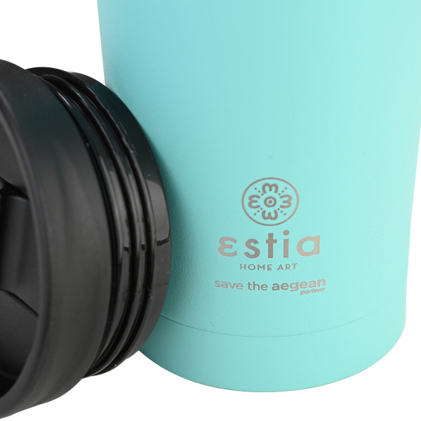 Ποτήρι Θερμός 350ml Estia Save The Aegean Travel Mug Mint 01-20385