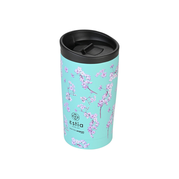 Ποτήρι Θερμός 350ml Estia Save The Aegean Travel Mug Blossom Green 01-20446