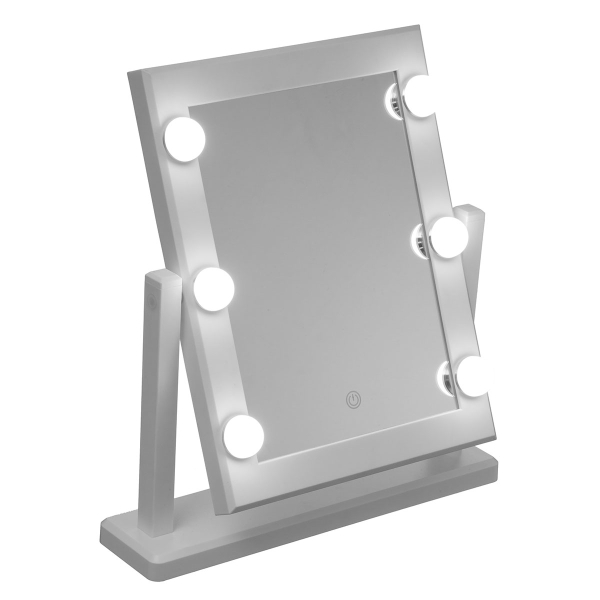 Επιτραπέζιος Καθρέφτης Με Led (37x9x41) F-V Hollywood 161057 White