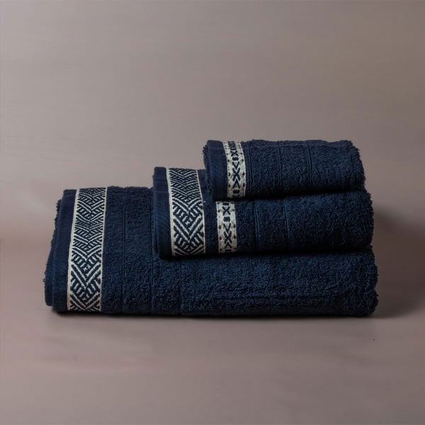 Πετσέτες Μπάνιου (Σετ 3τμχ) White Fabric Capri 500gsm
