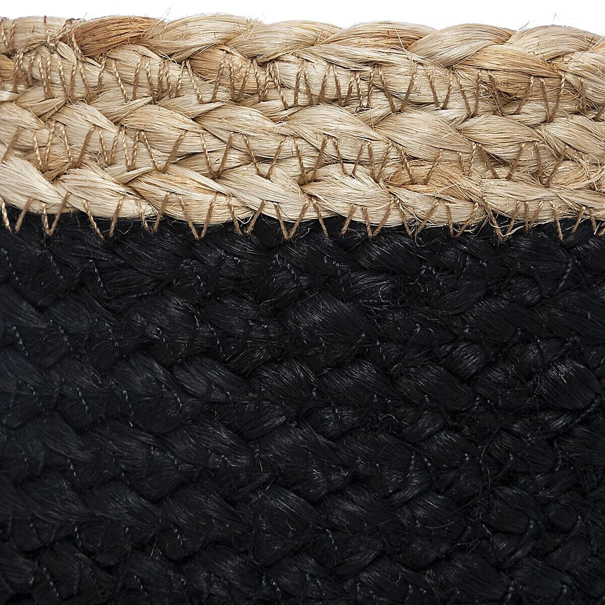 Καλάθια Αποθήκευσης (Σετ 3Τμχ) A-S Jute Noir 168414 Home Διακόσμηση Κουτιά & Spitishop