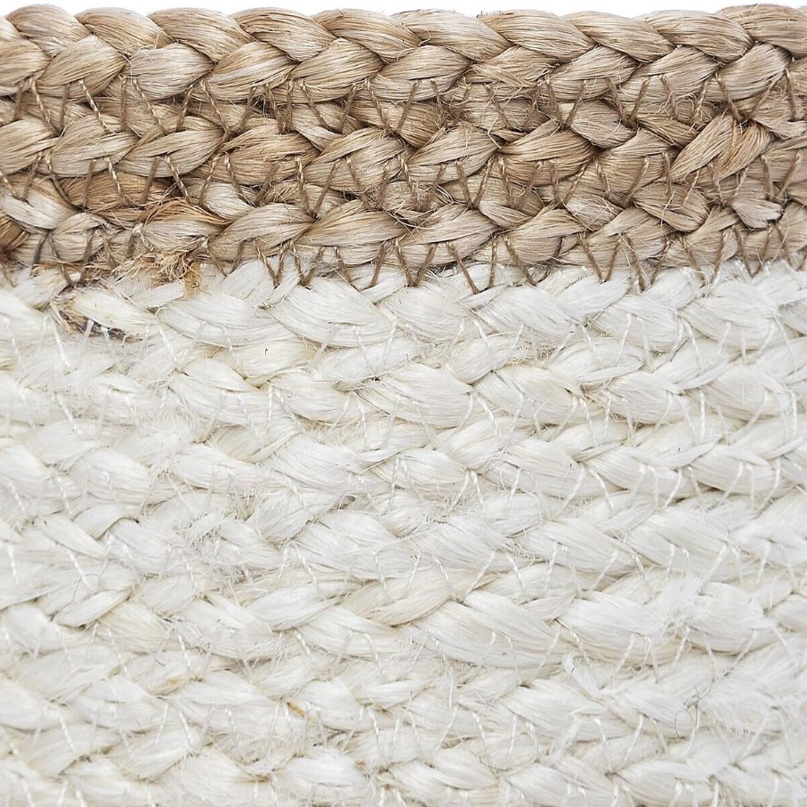 Καλάθια Αποθήκευσης (Σετ 3Τμχ) A-S Jute White 168413 Home Διακόσμηση Κουτιά & Spitishop