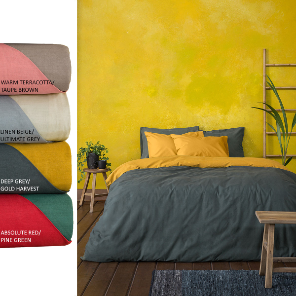 Παπλωματοθήκη Υπέρδιπλη (220x240) 2 Όψεων Nima Bed Linen Colors