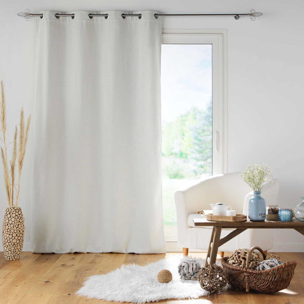 Θερμομονωτική Κουρτίνα (140x260) Με Τρουκς L-C Jupiter Naturel 1611380