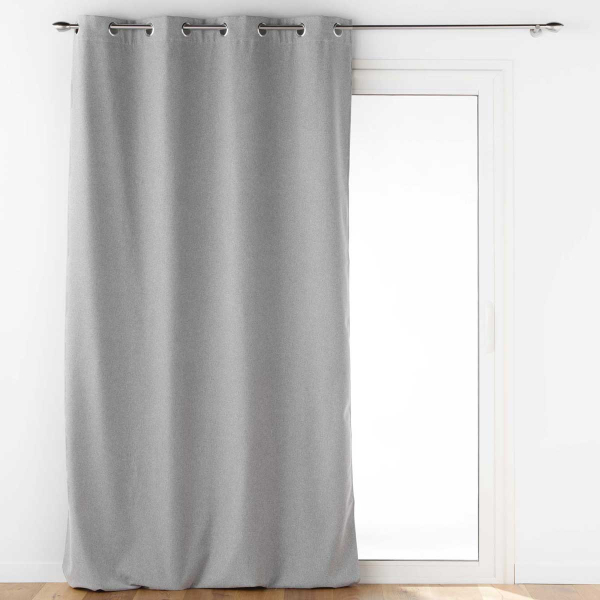 Θερμομονωτική Κουρτίνα (140x260) Με Τρουκς L-C Jupiter Gris 1611377