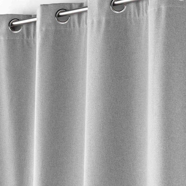 Θερμομονωτική Κουρτίνα (140x260) Με Τρουκς L-C Jupiter Gris 1611377