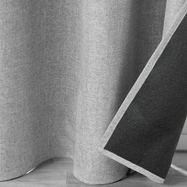 Θερμομονωτική Κουρτίνα (140x260) Με Τρουκς L-C Jupiter Gris 1611377