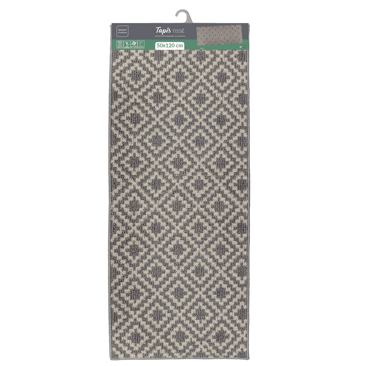Χαλί Διαδρόμου (50X120) L-C Losibi Gris 1741451 Home Χαλιά Διάδρομοι Spitishop