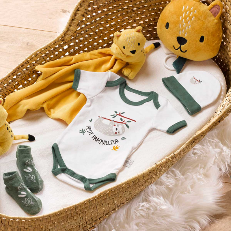 Βρεφικά Ρουχαλάκια Νεογέννητου (Σετ 4τμχ) L-C Sweet Savane Vert 6TEX241