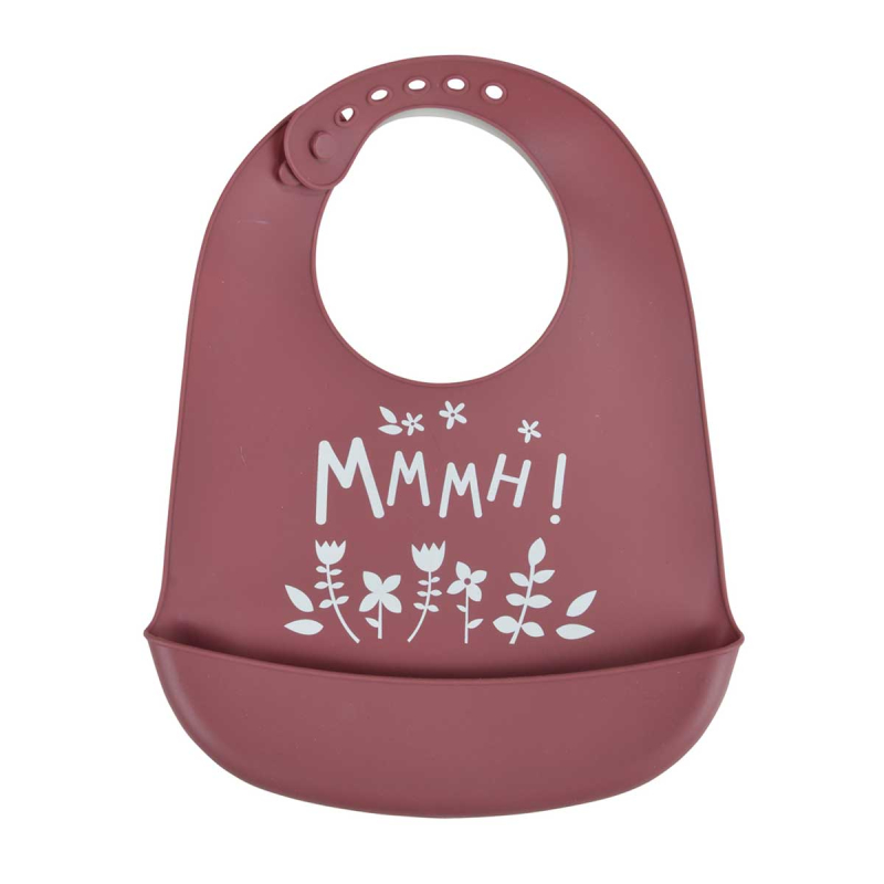 Σαλιάρα Σιλικόνης 6+ Μηνών (20.5x30) L-C Foret Magique Rose 6REP284BR