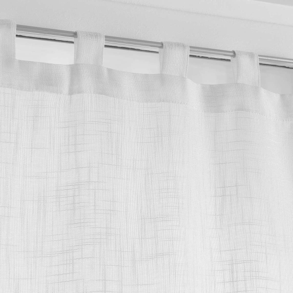 Σετ Κουρτίνες Παραθύρου (60x160) Με Τιράντες L-C Haltona Blanc 1625242