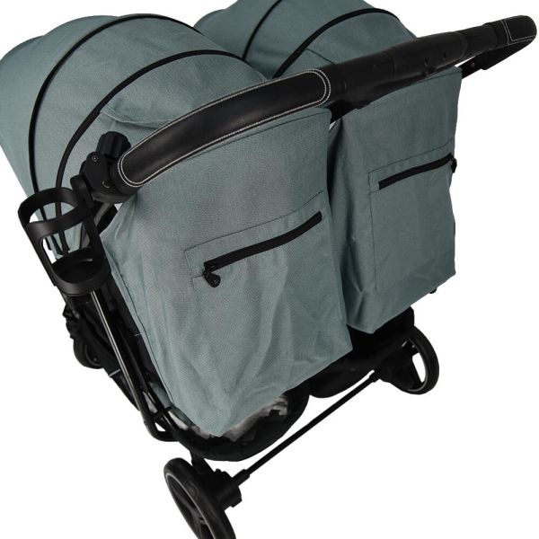 Καρότσι Για Δίδυμα (0+ Μηνών/Έως 22kg) Bebe Stars Double Trouble Petrol 7901-184