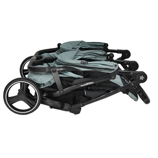 Καρότσι Για Δίδυμα (0+ Μηνών/Έως 22kg) Bebe Stars Double Trouble Petrol 7901-184