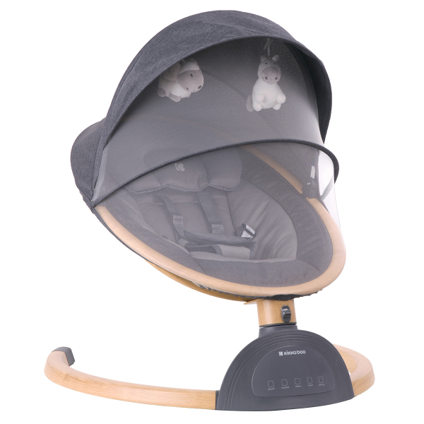 Ηλεκτρικό Ρηλάξ Με Μουσική (0+Μηνών/Έως 9kg) Kikka Boo Ashlee Dark Grey