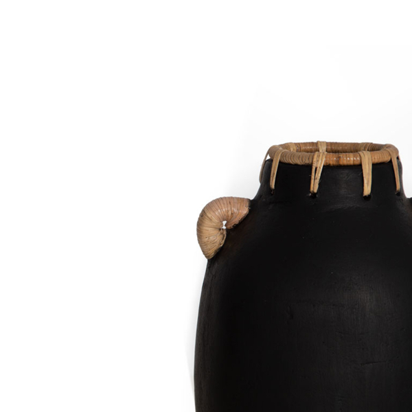 Διακοσμητικό Βάζο (Φ21x35) Soulworks Usiris Black 0750014