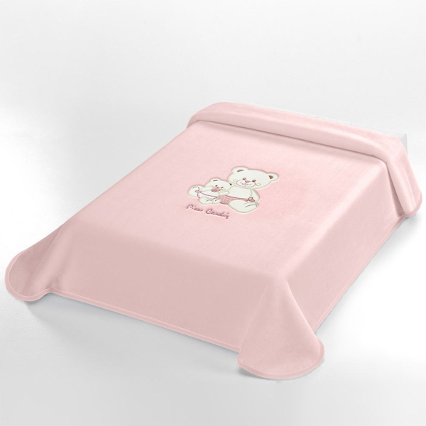 Κουβέρτα Βελουτέ Κούνιας (110x140) Pierre Cardin 560 Pink