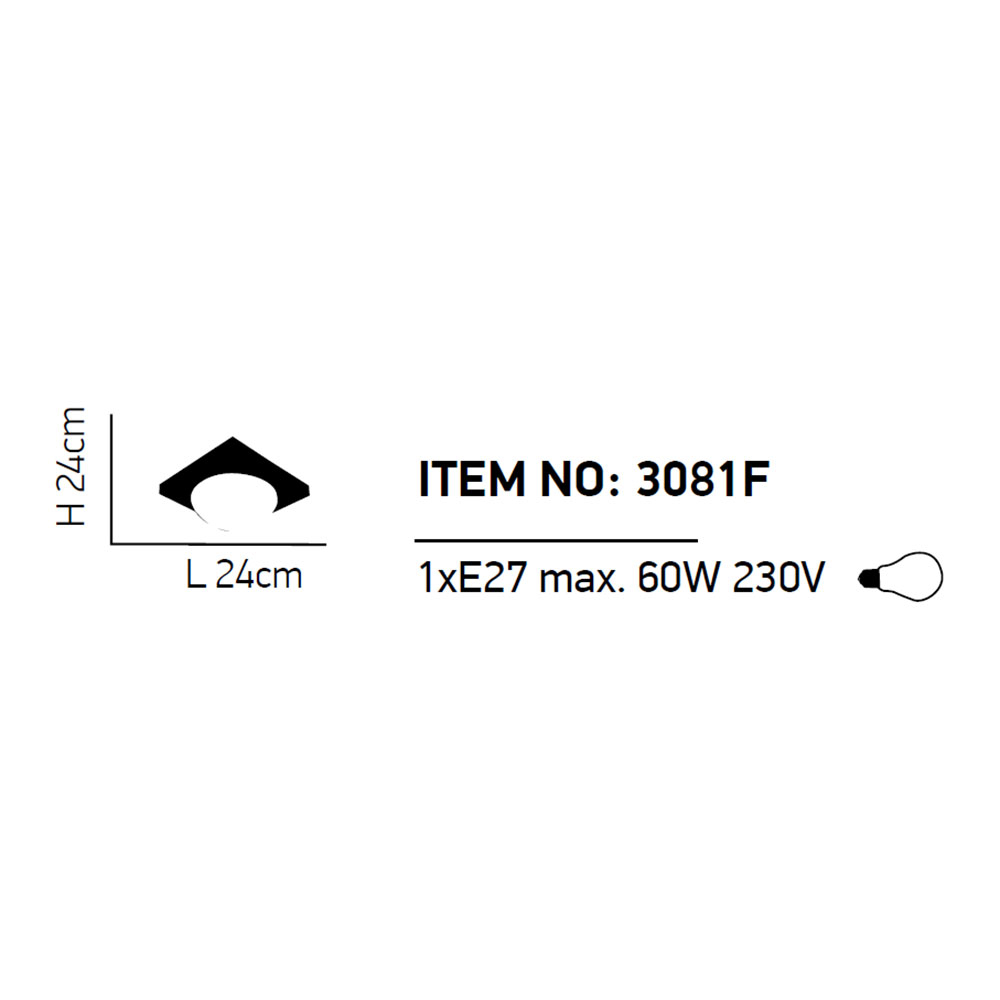 Φωτιστικό Πλαφονιέρα Homelighting Teco 77-1833 Chrome Home Φωτιστικά Οροφής Spitishop