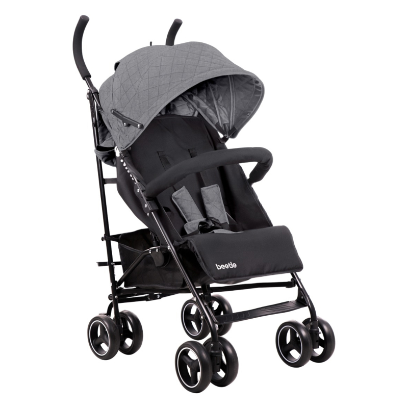 Καρότσι Μπαστούνι (6+ Μηνών/ Έως 22kg) Kikka Boo Beetle Grey 2023