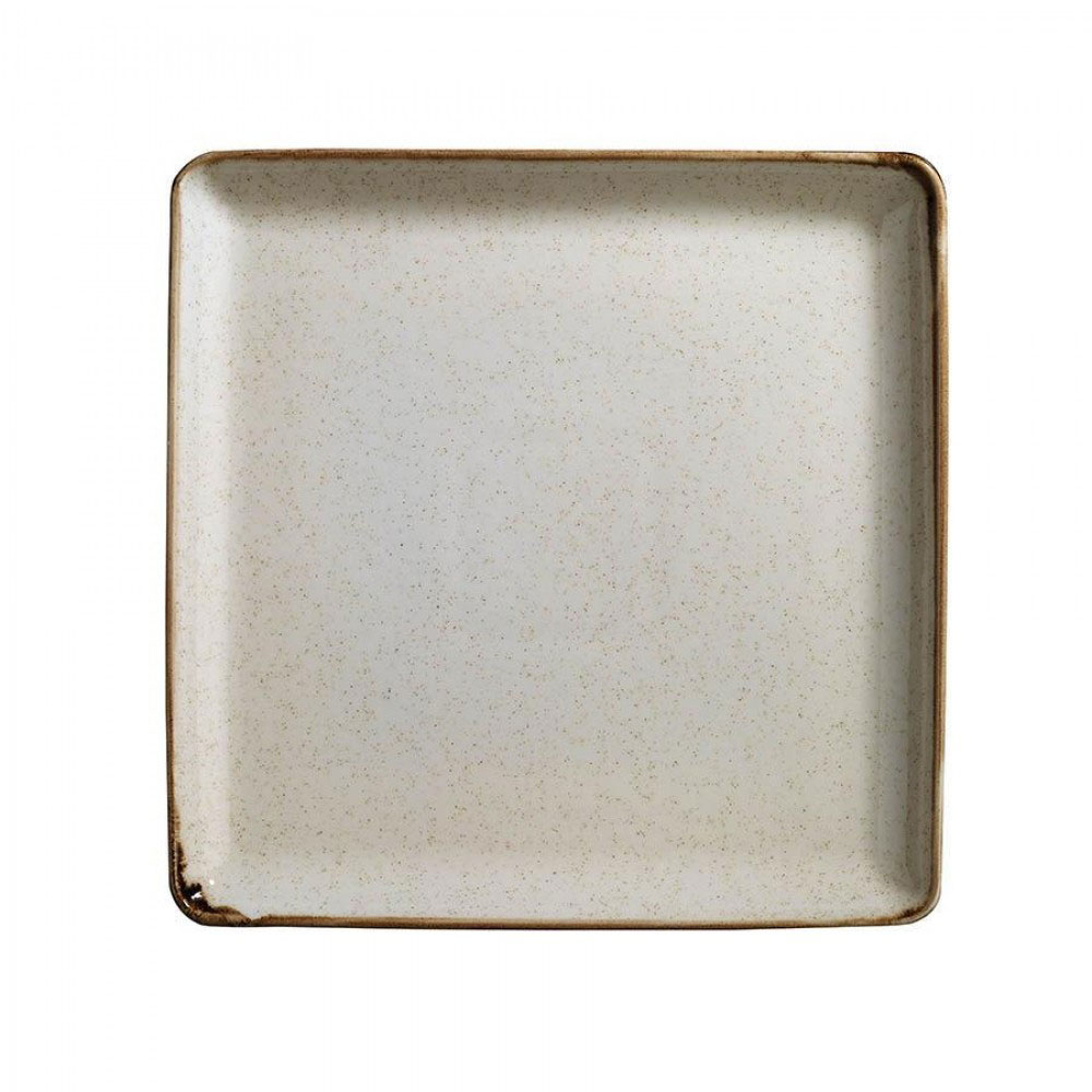 Πιάτο Φαγητού Ρηχό (25.5×25.5) Kutahya Porselen Tan-P02 Cinnamon
