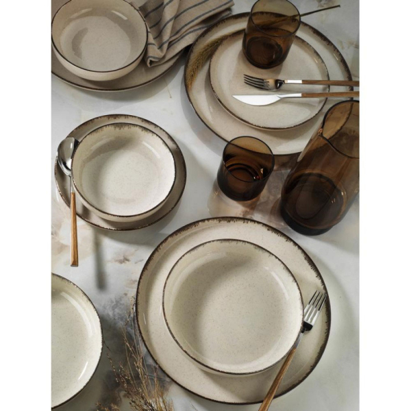 Πιάτο Φαγητού Ρηχό (Φ26) Kutahya Porselen Cinnamon Forza-P02