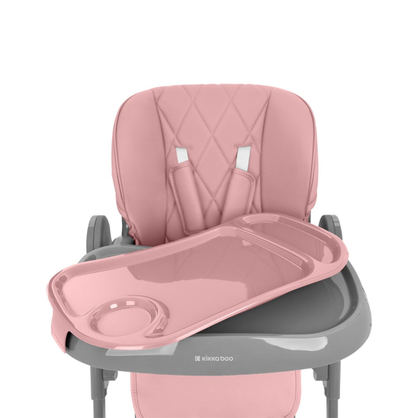 Καρεκλάκι Φαγητού Αναδιπλούμενο (6-36 Μηνών/ Έως 15kg) Kikka Boo Comfy Pink
