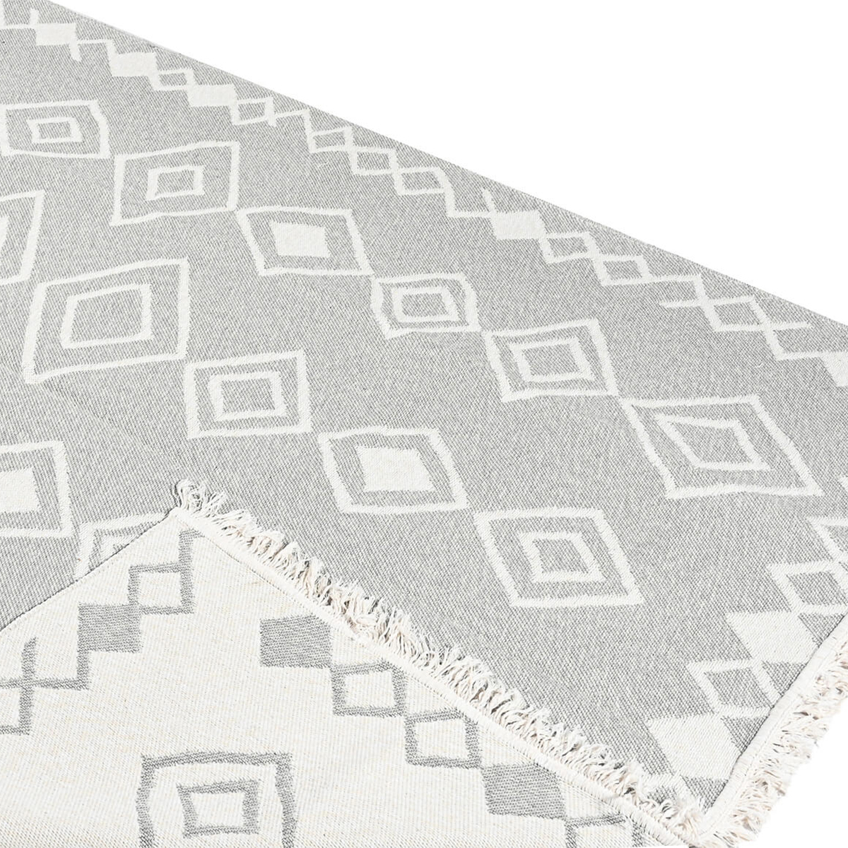 Χαλί All Season 2 Όψεων (160X230) Polcarpet Aria Artkilim 23501 L Grey Home Χαλιά Σαλονιού Spitishop