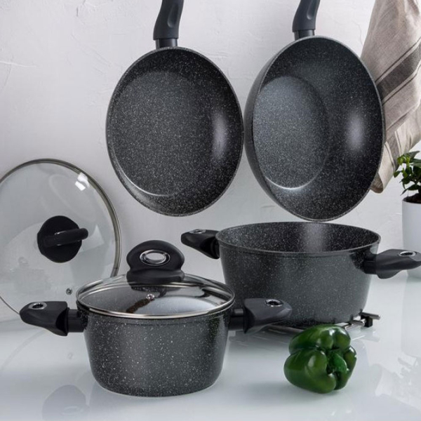 Αντικολλητικό Τηγάνι (20εκ.) Πρεσσαριστού Αλουμινίου Bergner Orion BG-8508