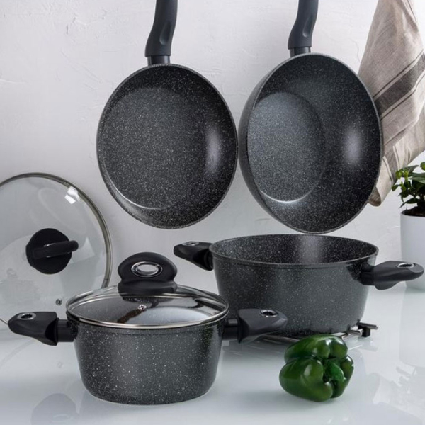 Αντικολλητικό Τηγάνι (28εκ.) Πρεσσαριστού Αλουμινίου Bergner Orion BG-8511