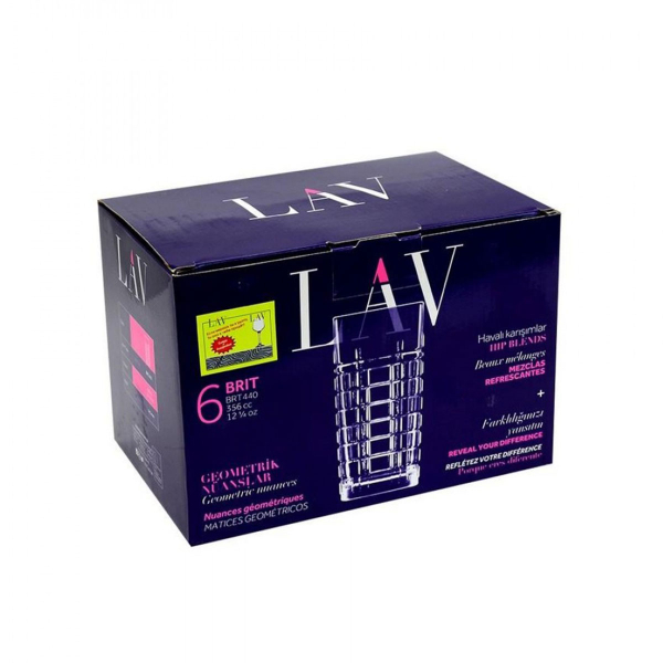 Ποτήρια Κοκτέιλ 356ml (Σετ 6τμχ) Lav Brit