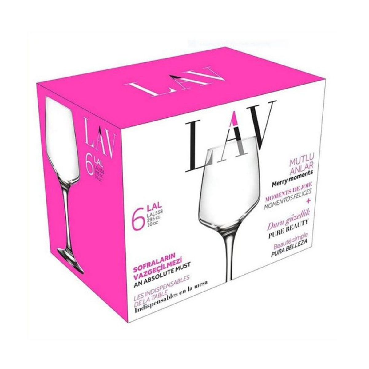 Φλυτζάνια Καφέ 225Ml + Πιατάκια (Σετ 6Τμχ) Lav Roma Home Είδη Σερβιρίσματος Κούπες & Τσαγιού Spitishop
