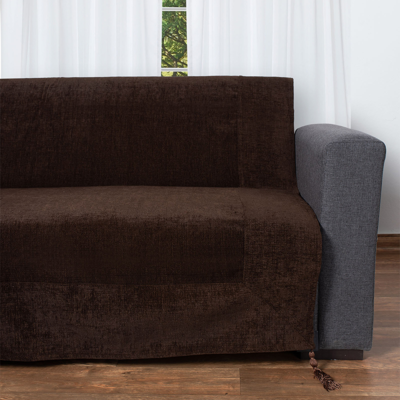 Ριχτάρι Καναπέ Τριθέσιου (180x320) Silk Fashion 1307 Brown