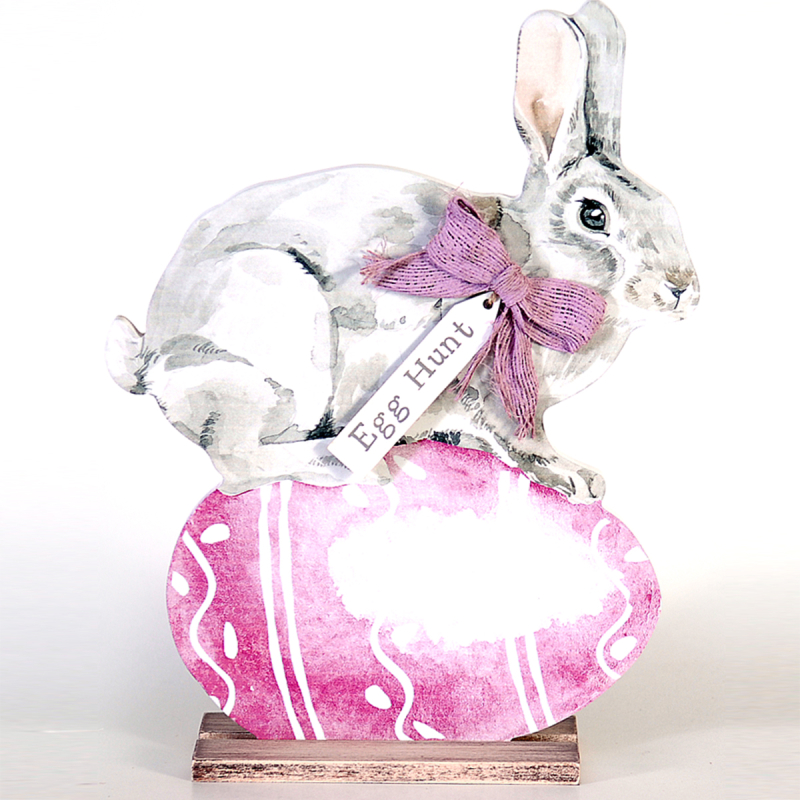 Πασχαλινή Διακοσμητική Φιγούρα Λαγός Με Αυγό 30.2εκ. Vetur 9726449