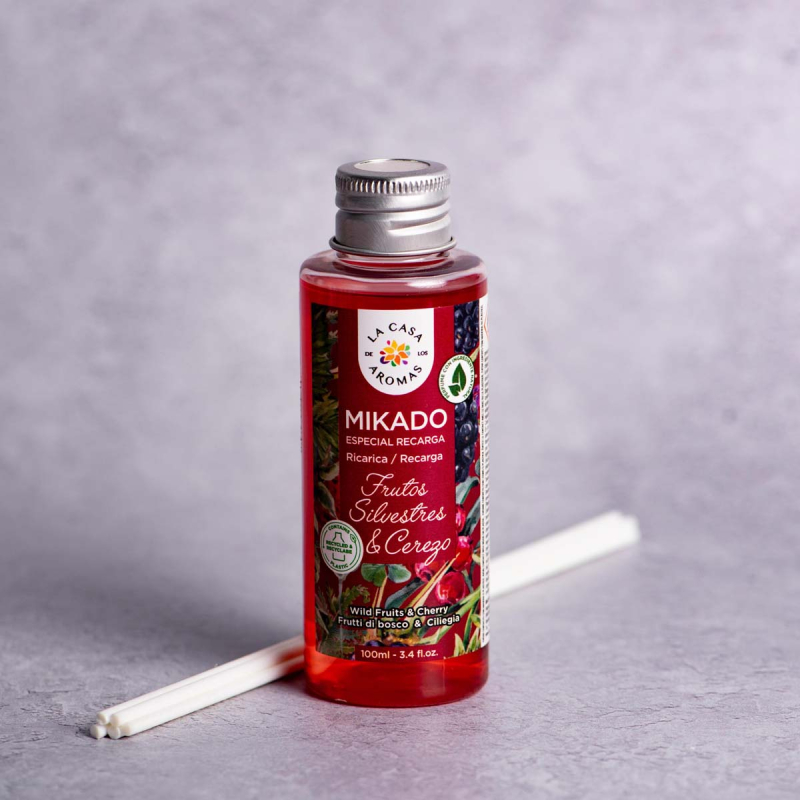 Αρωματικό Χώρου 100ml Με Στικς La Casa De Los Aromas 048402 Κεράσι/Κόκκινα Φρούτα