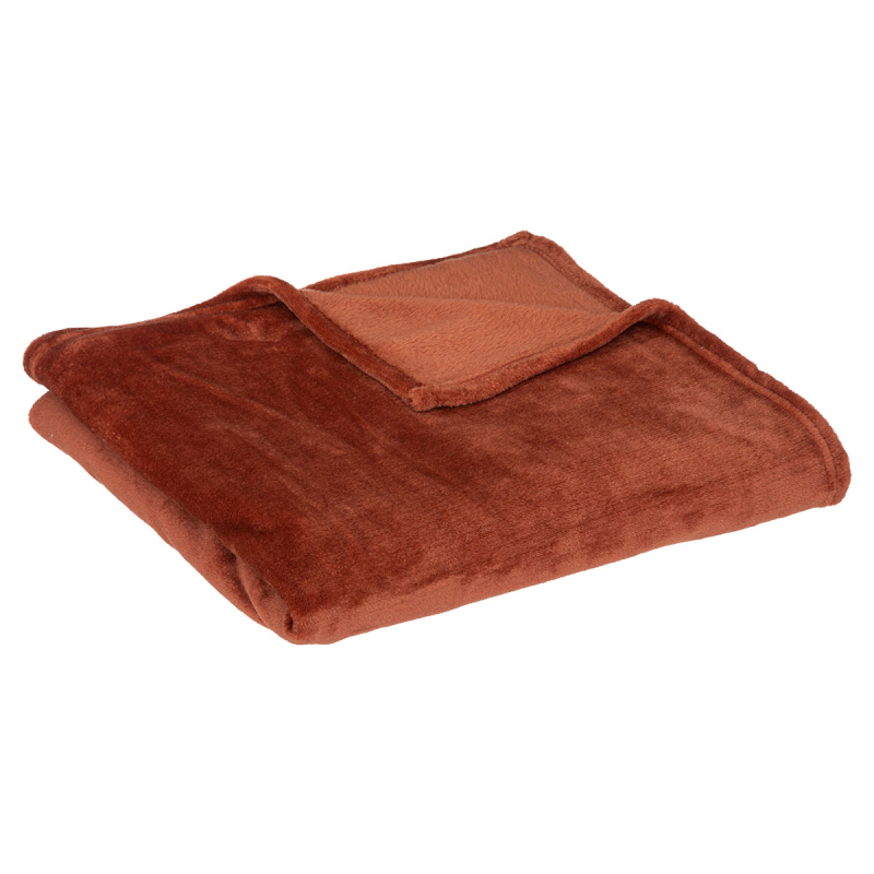 Κουβέρτα Καναπέ Fleece (125x150) A-S Flannel Terracotta 156183I