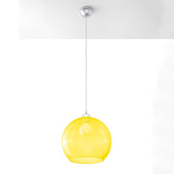 Φωτιστικό Οροφής Μονόφωτο Sollux Ball Yellow SL.0252