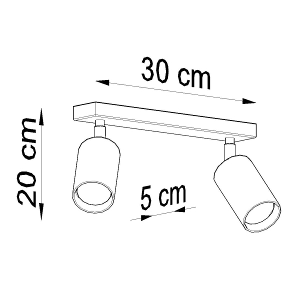Σποτ Δίφωτο Sollux Berg SL.0702