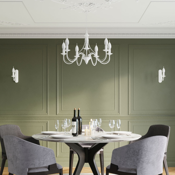 Απλίκα Τοίχου Sollux Minerwa White SL.0216