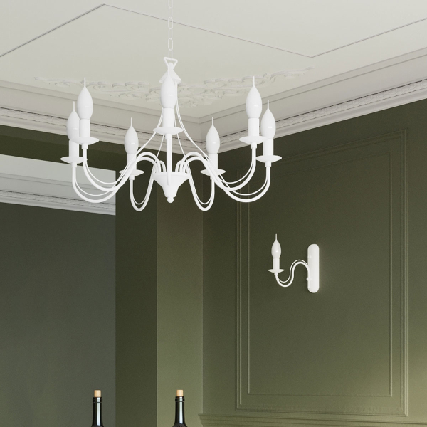 Απλίκα Τοίχου Sollux Minerwa White SL.0216