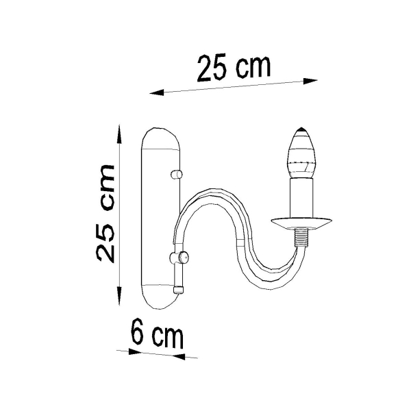 Απλίκα Τοίχου Sollux Minerwa White SL.0216