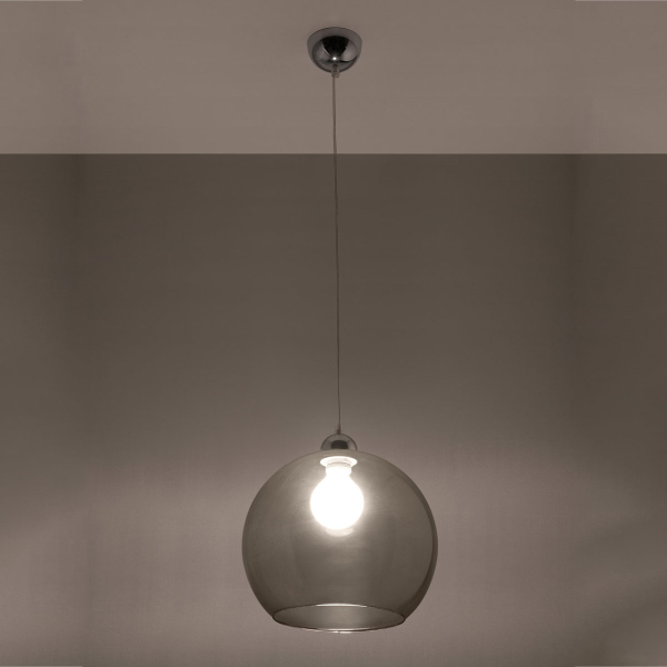 Φωτιστικό Οροφής Μονόφωτο Sollux Ball Graphite SL.0250