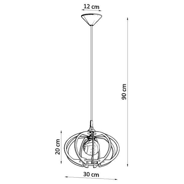 Φωτιστικό Οροφής Μονόφωτο Sollux Mandelino SL.0392