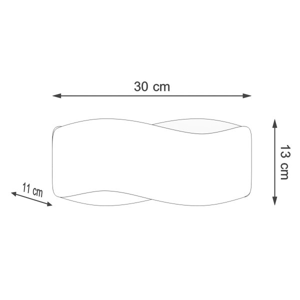 Απλίκα Τοίχου Sollux Tila White SL.1017