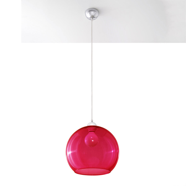 Φωτιστικό Οροφής Μονόφωτο Sollux Ball Red SL.0253