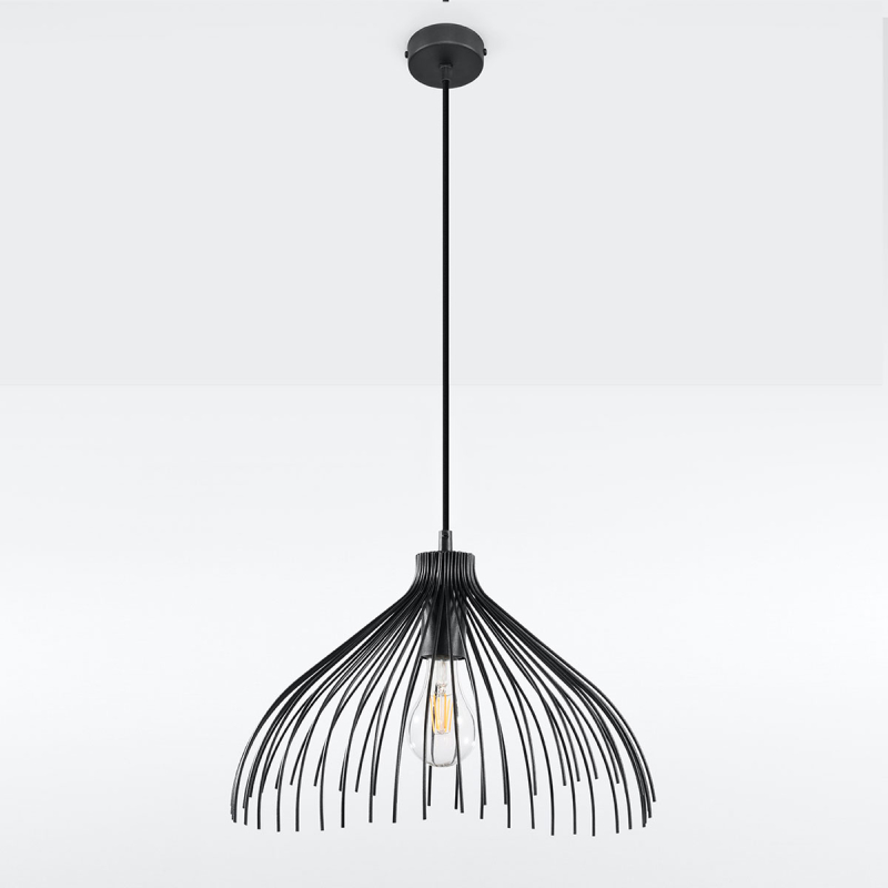 Φωτιστικό Οροφής Μονόφωτο Sollux Umb Black SL.0665