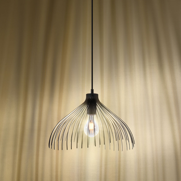 Φωτιστικό Οροφής Μονόφωτο Sollux Umb Black SL.0665