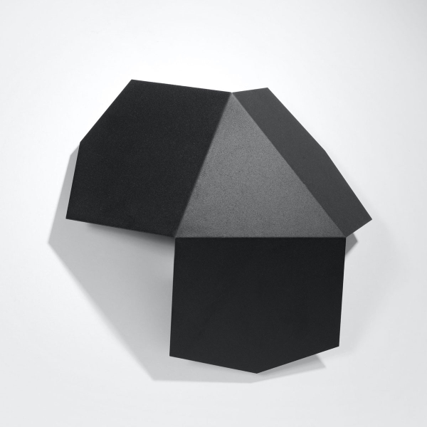 Απλίκα Τοίχου Sollux Tre Black SL.0425