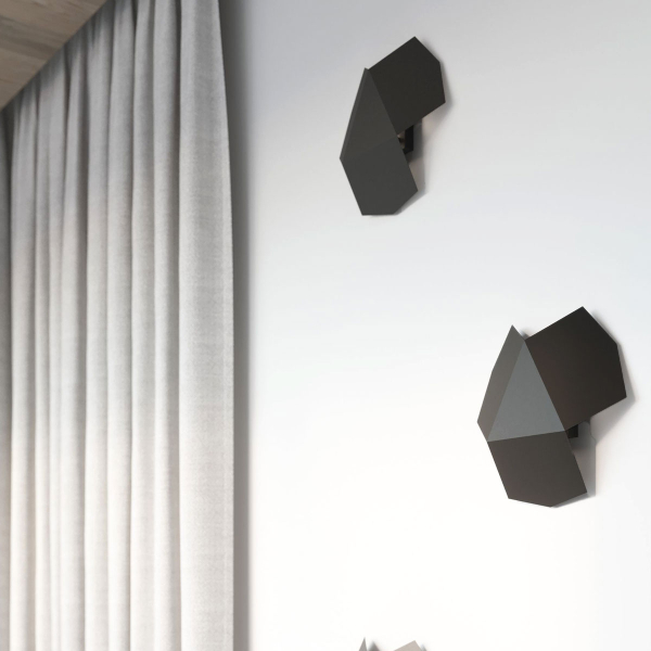 Απλίκα Τοίχου Sollux Tre Black SL.0425